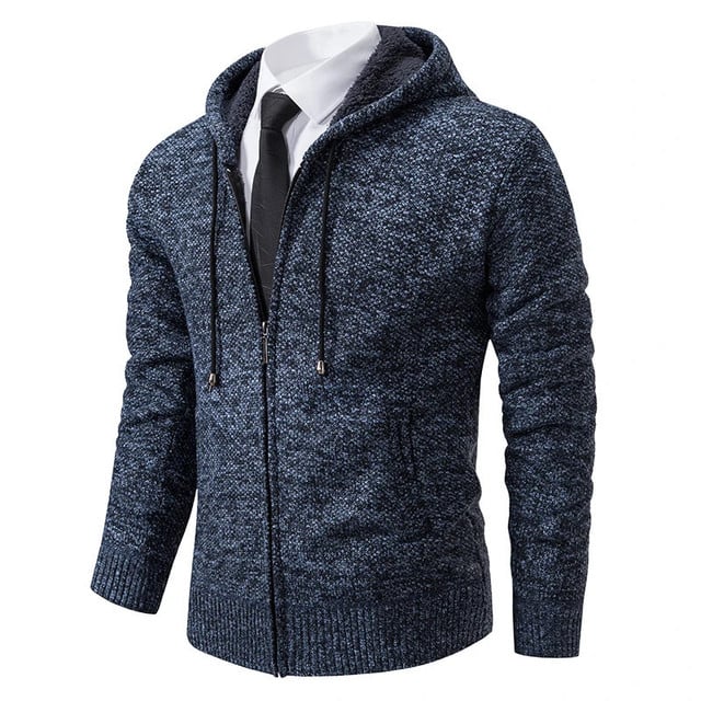 Thorsten - Chaqueta De PuntoDe Color Liso New Jersey