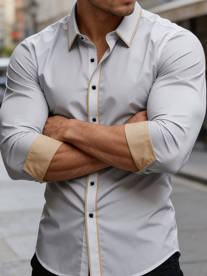 Daven - Camisa Informal De Corte Entallado