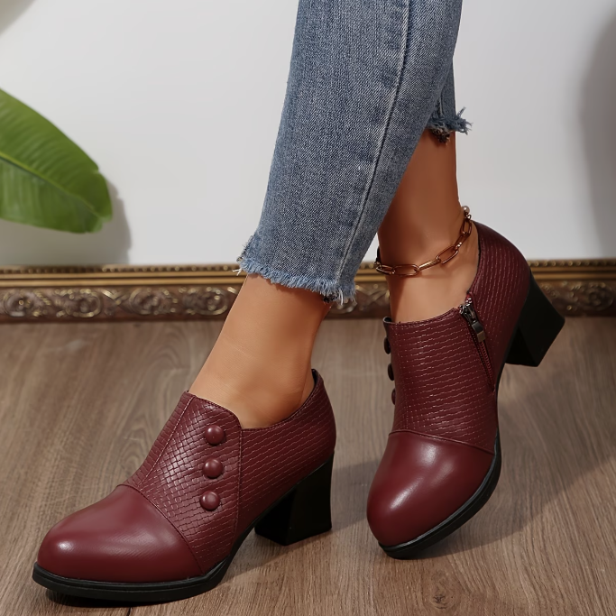 Sunchica - Zapatos De Salón Cómodos Con Cremallera