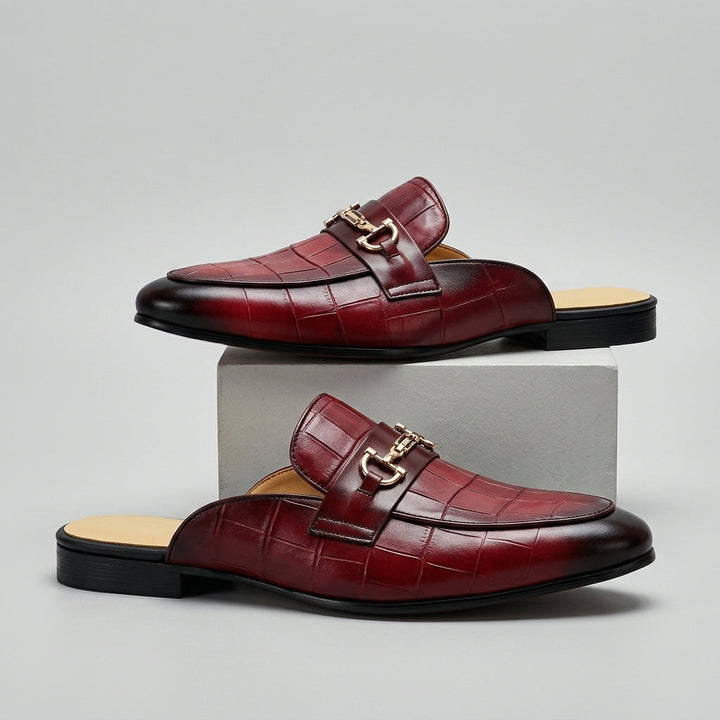 Idris - Zapatos De Cuero Sin Talón
