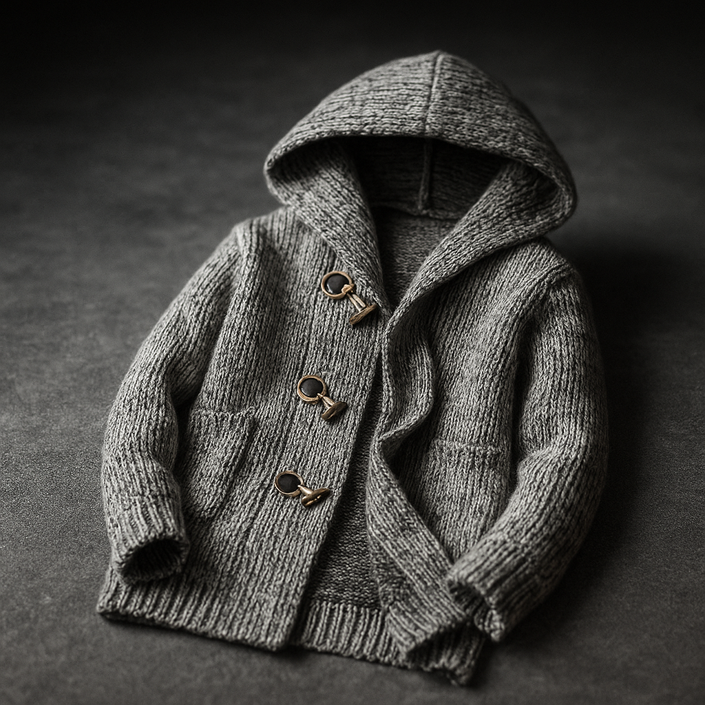 Lindon - Sudadera Con Capucha De Punto y Cierre Con Botones
