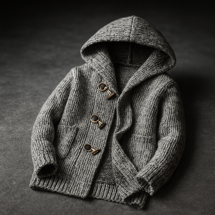 Lindon - Sudadera Con Capucha De Punto y Cierre Con Botones