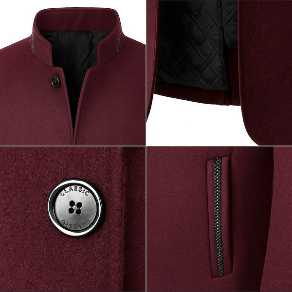 Giacomo - Chaqueta Blazer Clásica Con Cuello Mao
