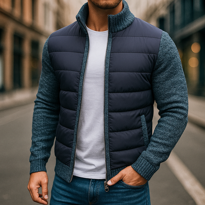 Karren - Chaqueta Acolchada Con Mangas De Punto