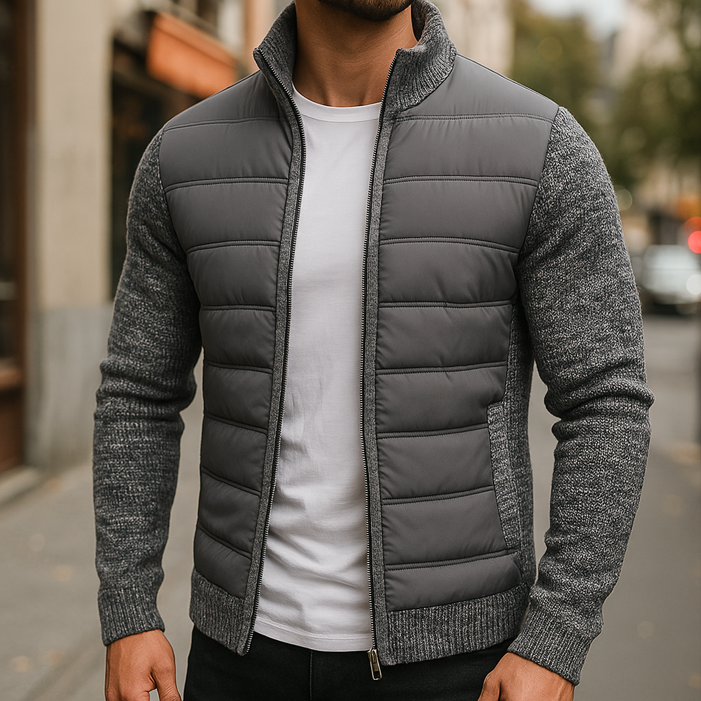 Karren - Chaqueta Acolchada Con Mangas De Punto