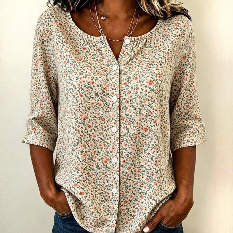 Sumali - Camisa Con Estampado Floral Vintage
