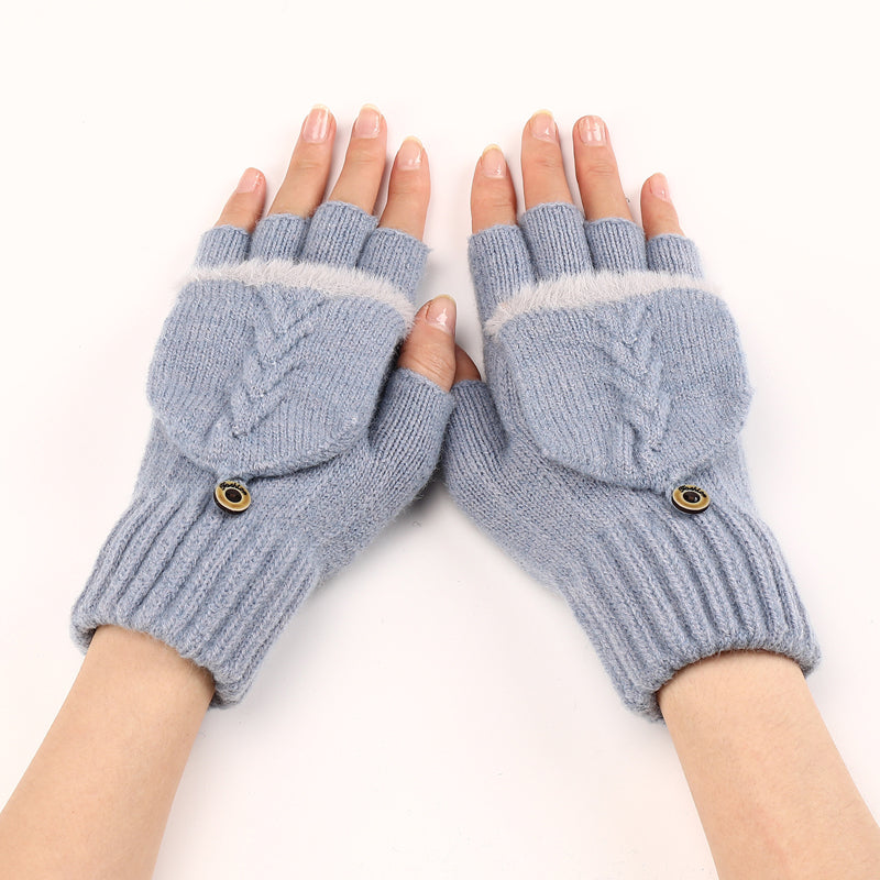 GloveGleam - Guantes Sin Dedos De Punto