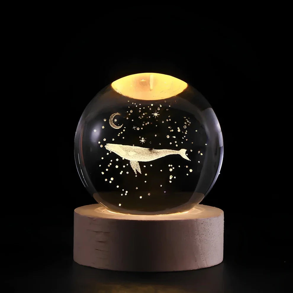 Glow Sphere – Lámpara Luminosa Con Bola De Cristal