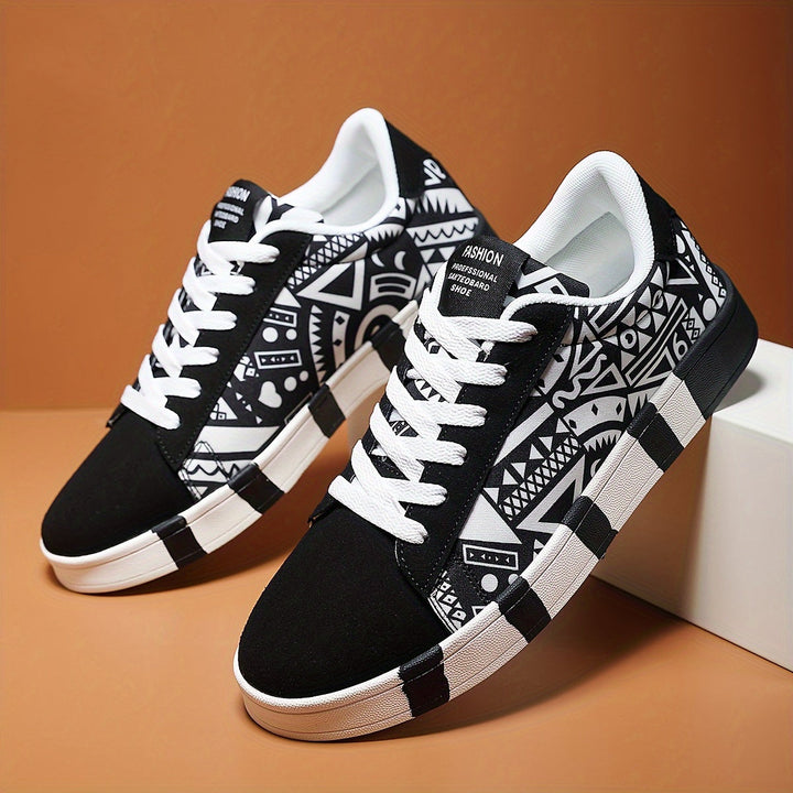 Nalson - Zapatillas Con Cordones y Estampado Geométrico