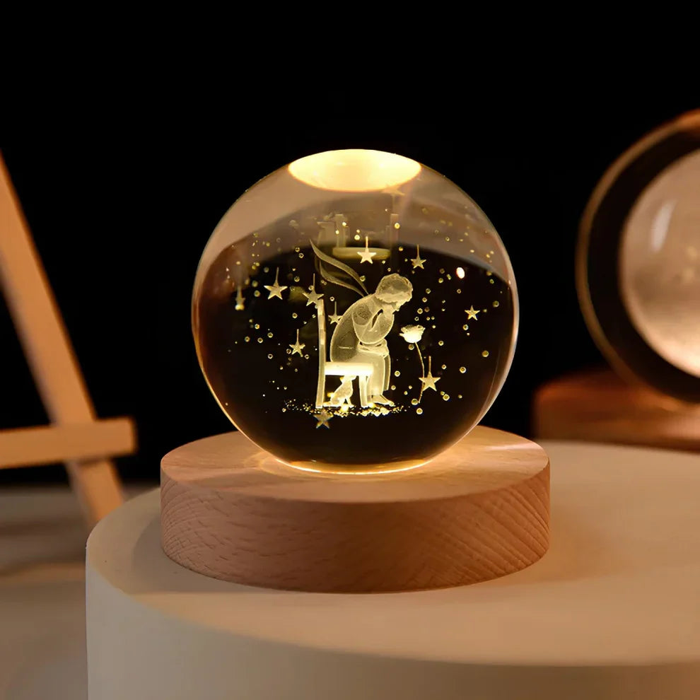 Glow Sphere – Lámpara Luminosa Con Bola De Cristal