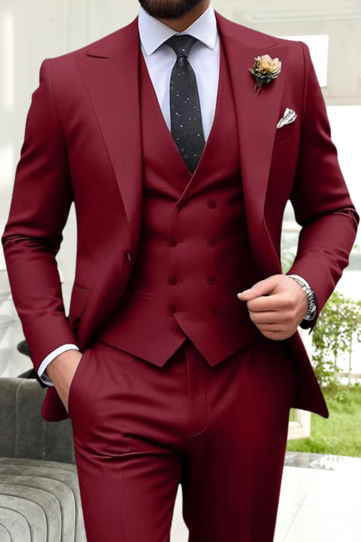 Gremist - Trajes De Tres Piezas Solapa Puntiaguda Slim Fit