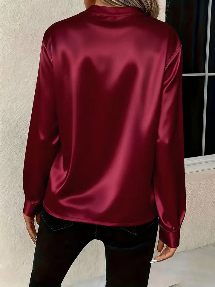 Telma - Elegante Blusa De Satén