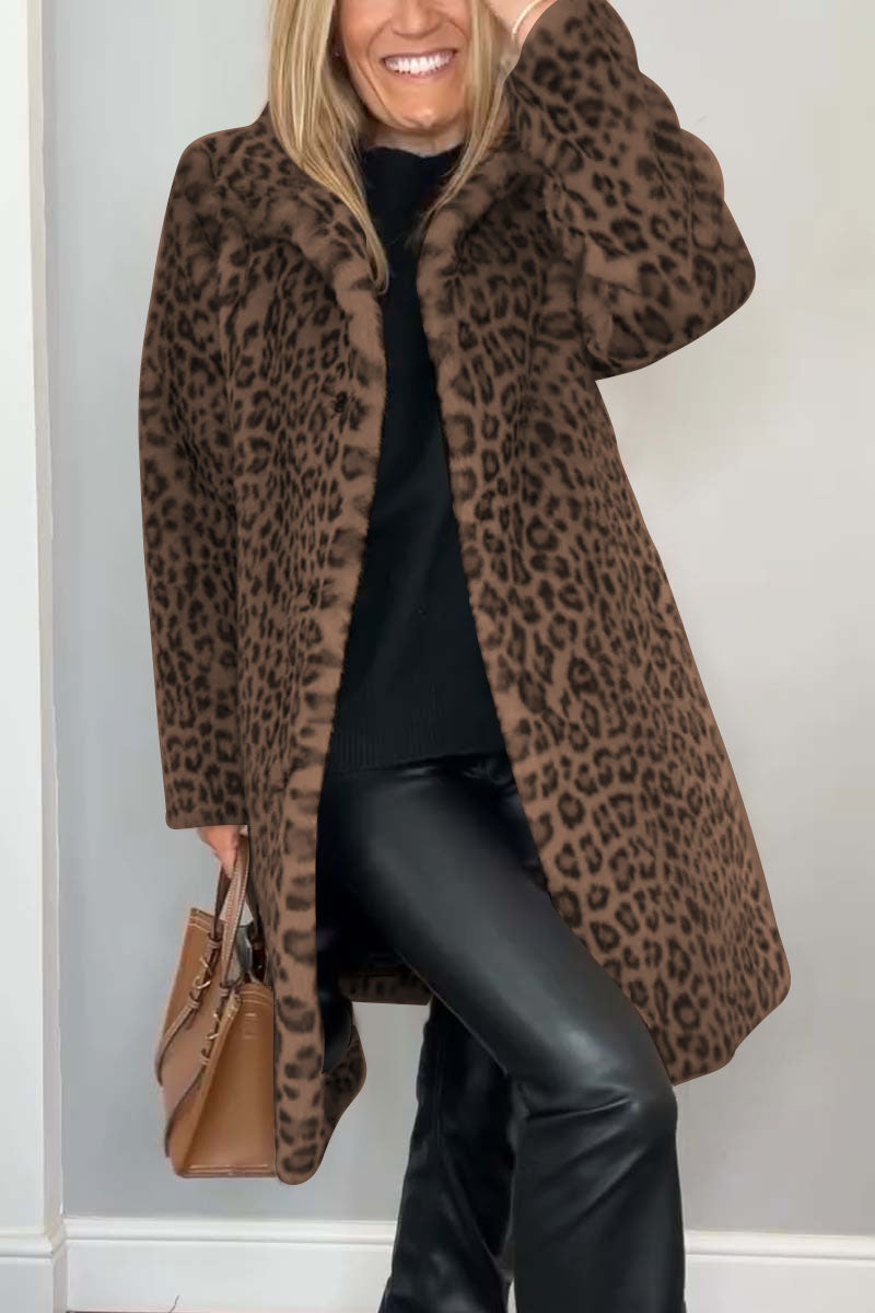 Lizzie - Abrigo Con Estampado De Leopardo