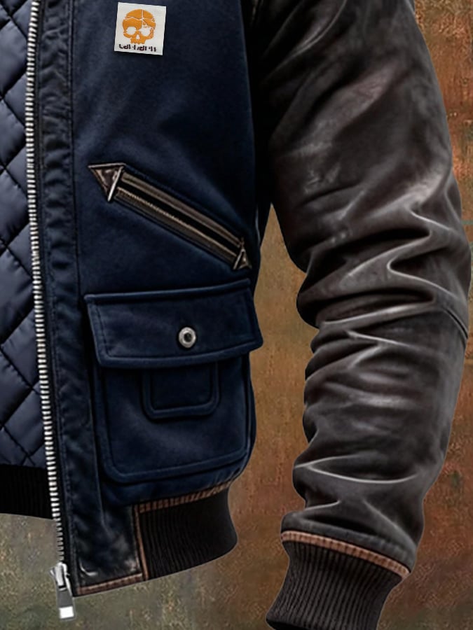 Spencer - Chaqueta De Cuero De Manga Larga