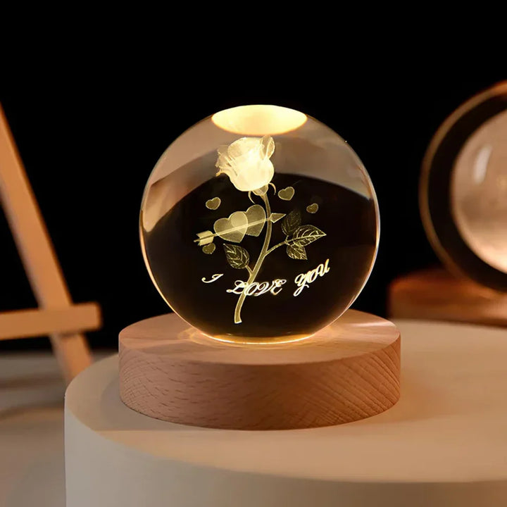Glow Sphere – Lámpara Luminosa Con Bola De Cristal