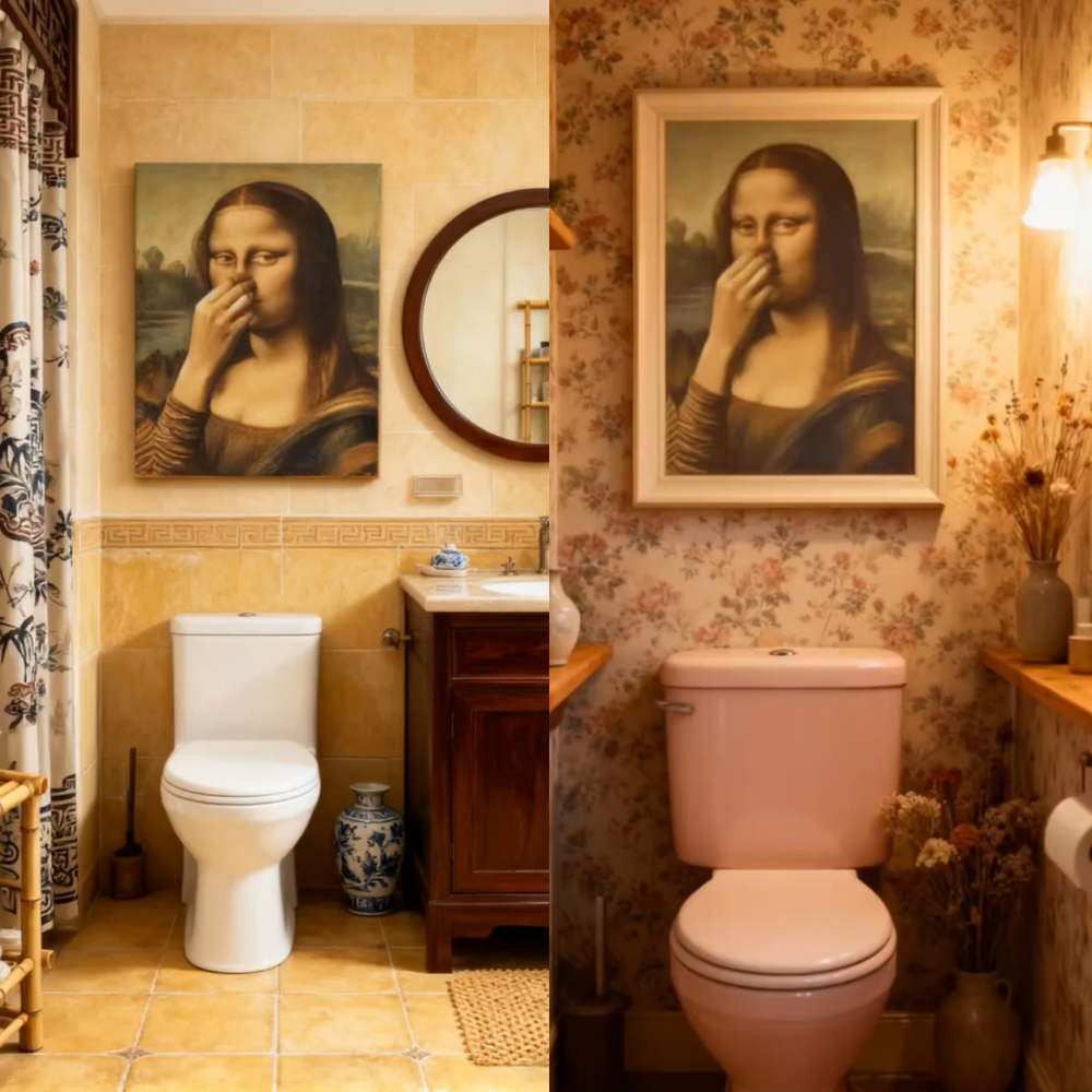 WinkArt - Póster Humorístico Mona Lisa con un Guiño