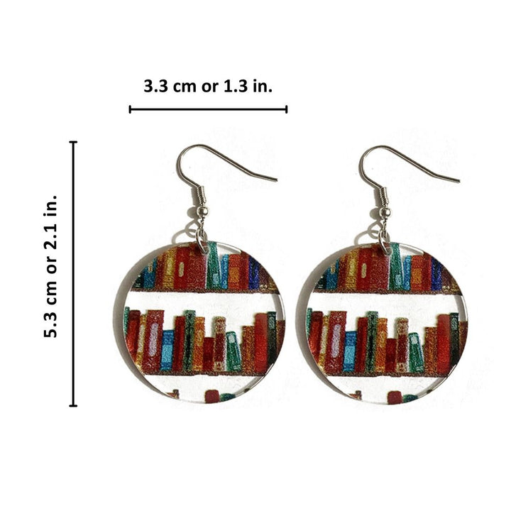 Kamia - Par de Pendientes para Amantes de Los Libros