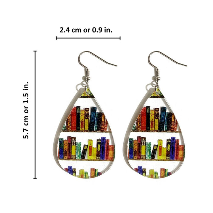 Kamia - Par de Pendientes para Amantes de Los Libros
