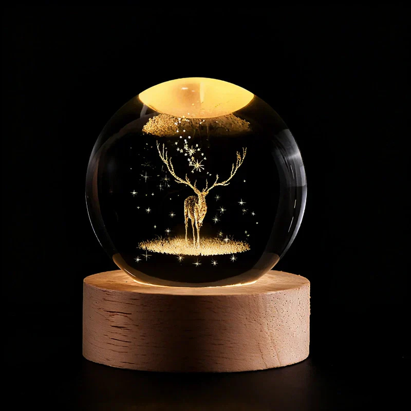 Glow Sphere – Lámpara Luminosa Con Bola De Cristal