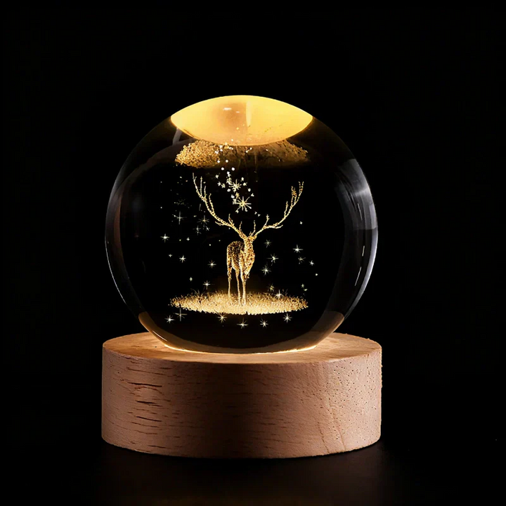 Glow Sphere – Lámpara Luminosa Con Bola De Cristal