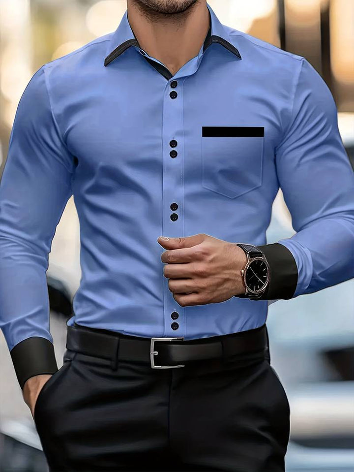 Shoval - Elegante Camisa De Manga Larga Con Botones