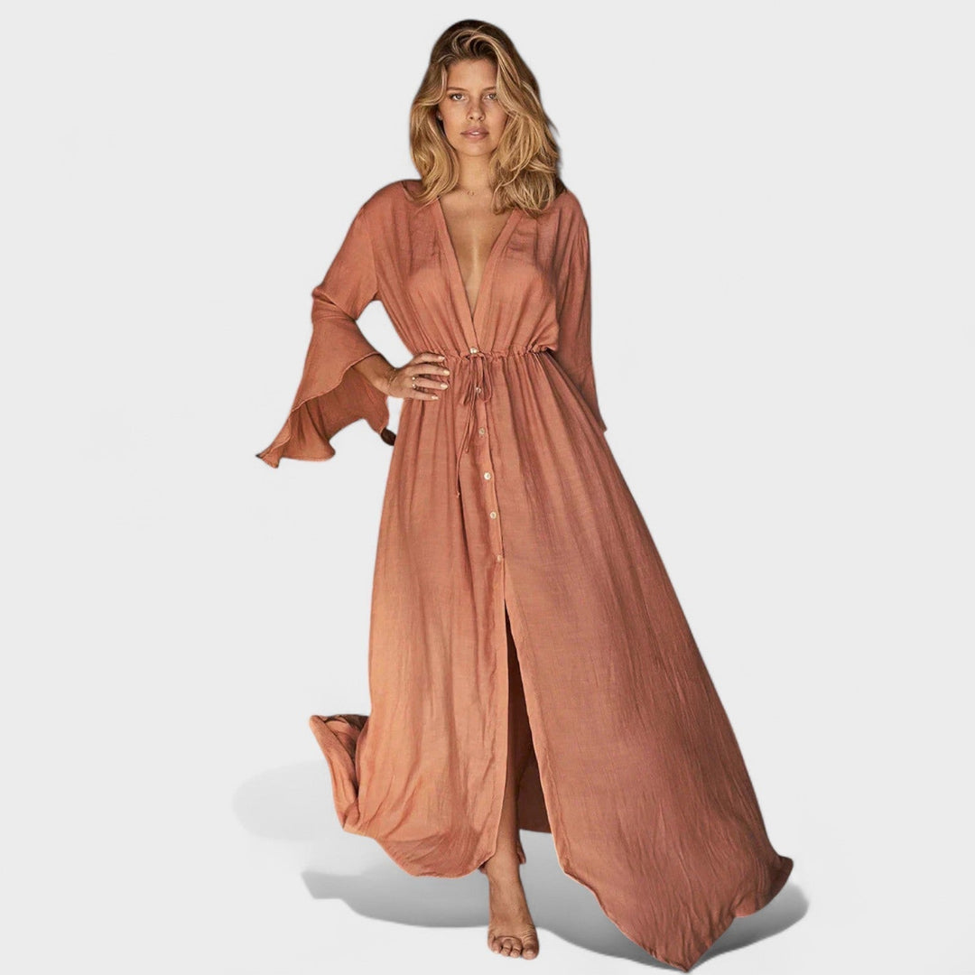 Eusebia - Elegante Vestido Largo Para El Verano
