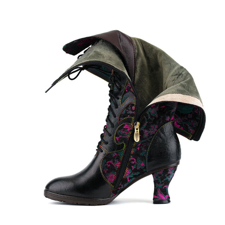Leasia - Bota Ortopédica De Piel Con Estampado
