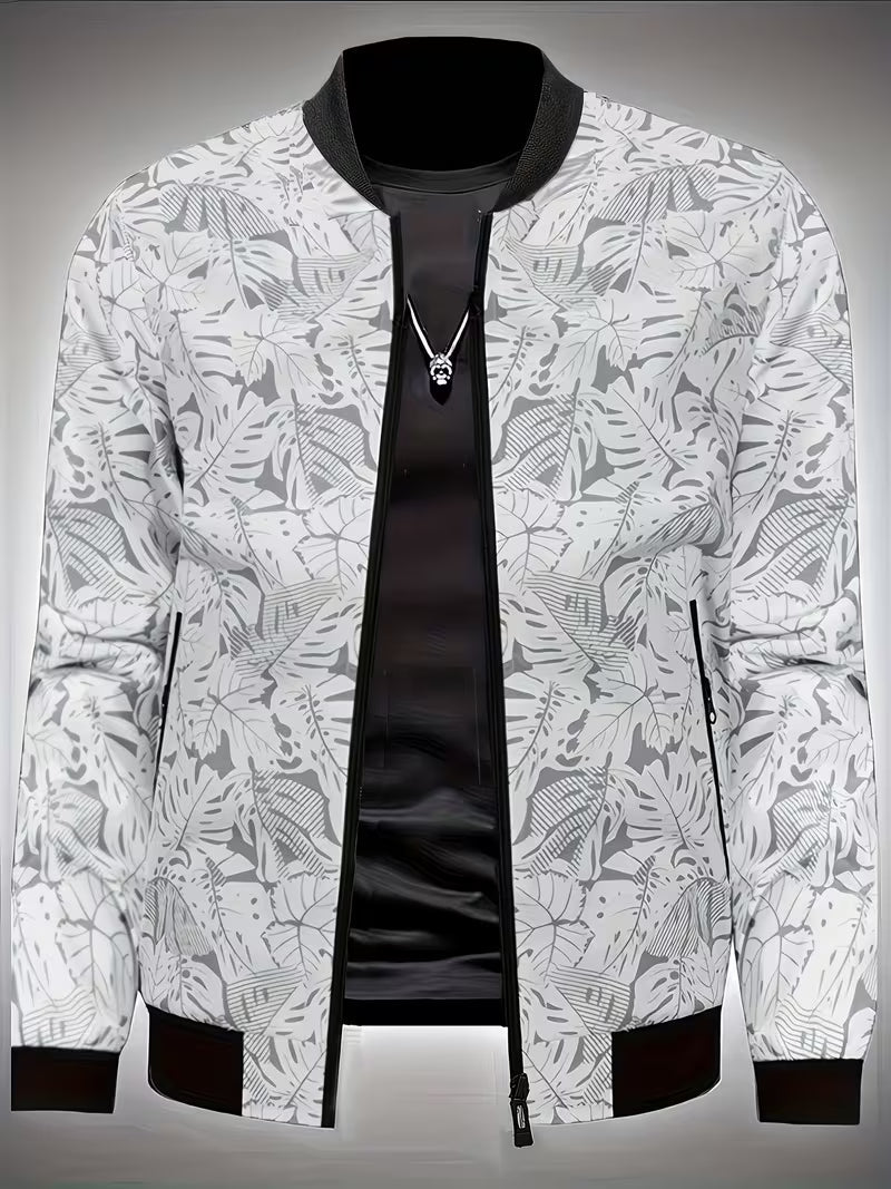 Dagan - Chaqueta Deportiva Informal de Manga Larga Con Cremallera