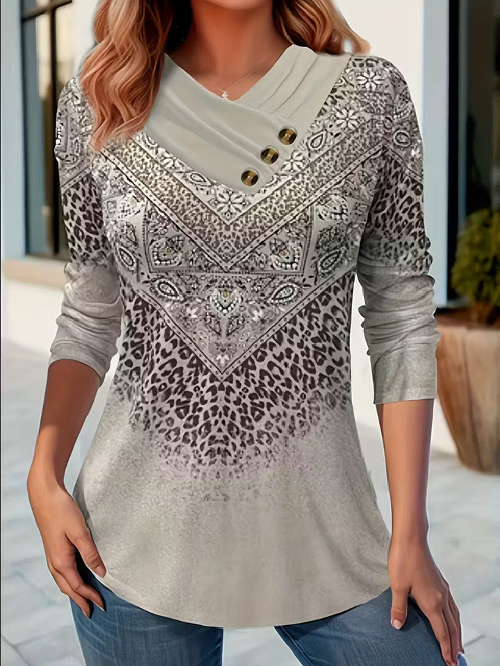 Dainora - Vestido Mini Estampado Tártaro De Estilo étnico