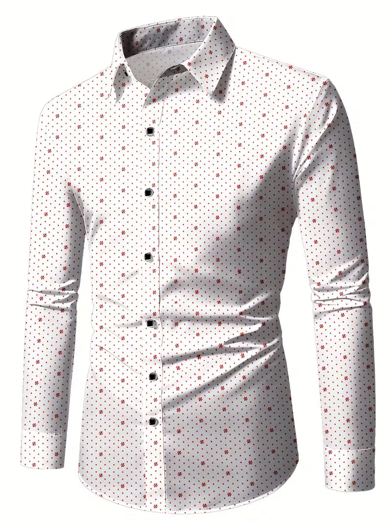 Spyros - Camisa De Manga Larga Con Botones En La Parte Delantera