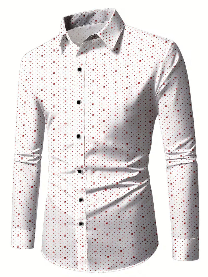 Spyros - Camisa De Manga Larga Con Botones En La Parte Delantera
