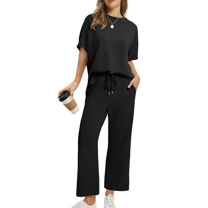 Shirona - Conjunto De Dos Piezas Top Informal y Pantalón