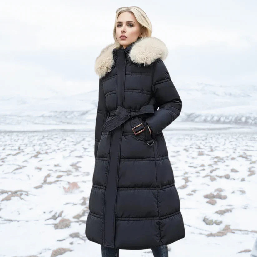 Lily - Parka De Invierno Con Capucha De Piel