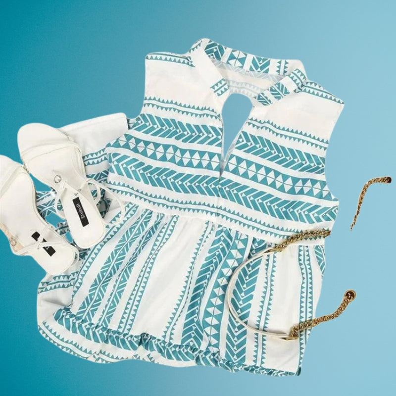 Lylah - Elegante Verano Vestido Con Impresión