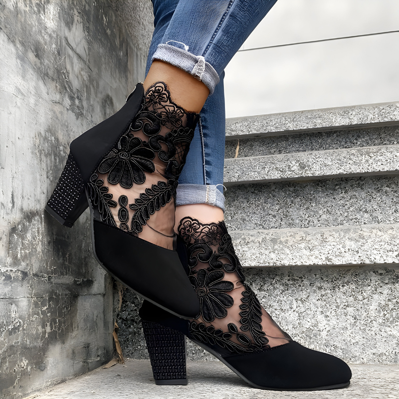 Elizaveta - Ortopédicos Patrón Floral Zapatos