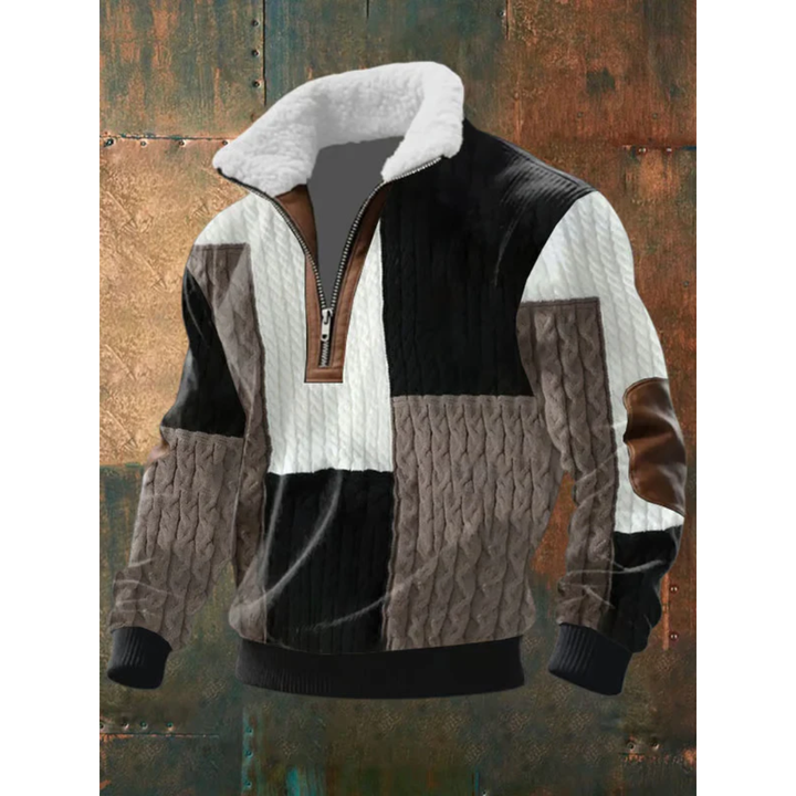Ibrahima - Jersey De Cuello Alto De Lana Con Cremallera