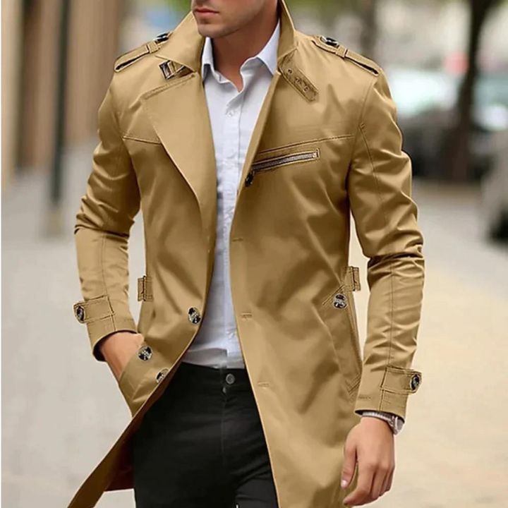 Ludovic - Cómoda Chaqueta Tipo Trench Con Botones