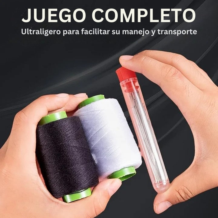 StitchPro - Juego De Agujas De Coser De Acero Con Ojo Grande