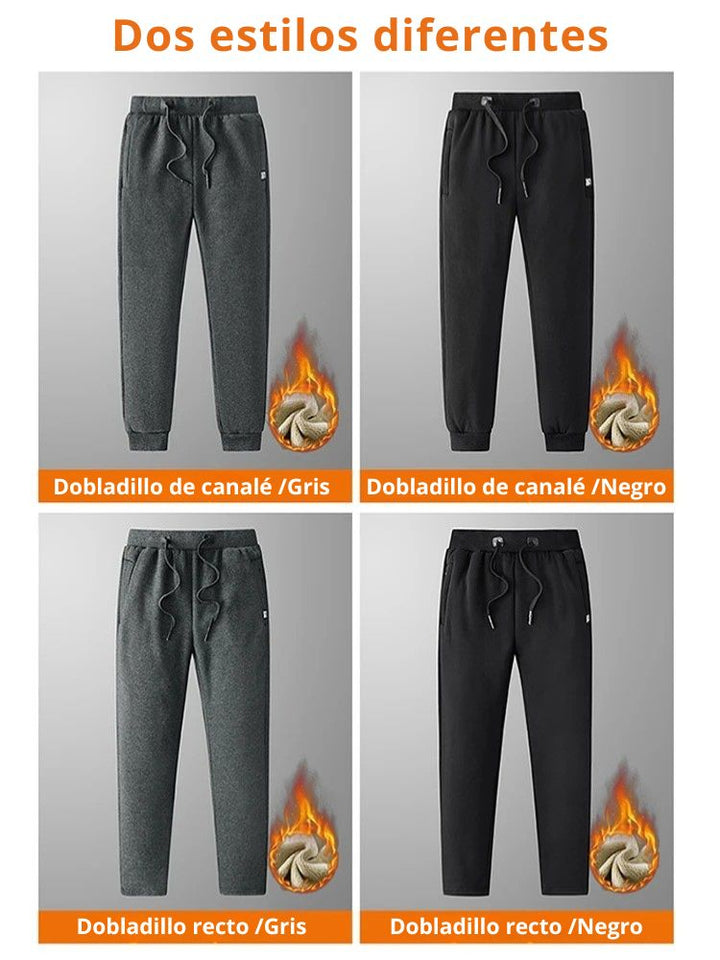 Tarik - Grueso Caliente Vellón Pantalones De Chándal
