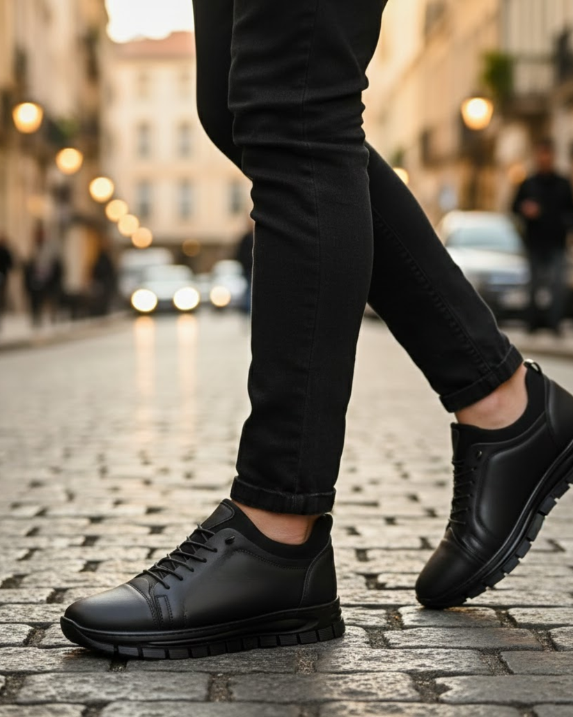 Steffen - Zapatos De Cordones De Cuero