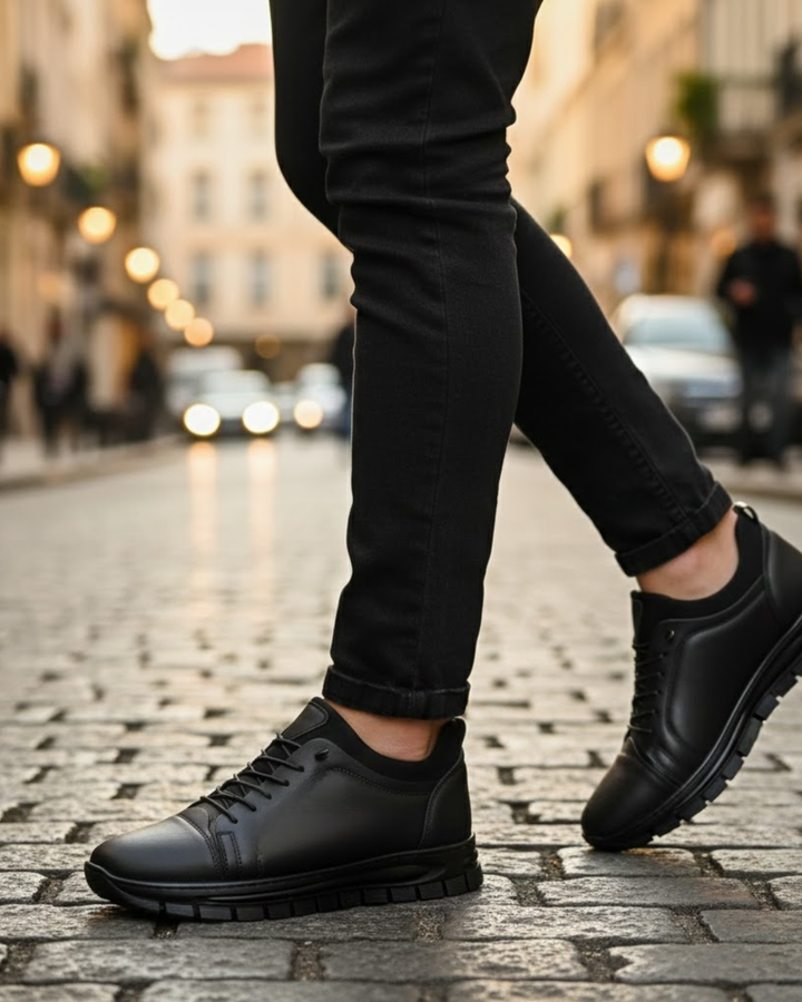 Steffen - Zapatos De Cordones De Cuero