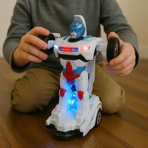 RoboRacer - Juguete Transformable De Coche a Robot 2 En 1