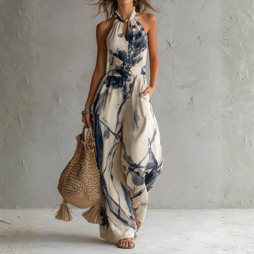 Symia - Elegante Mono Con Estampado Artístico