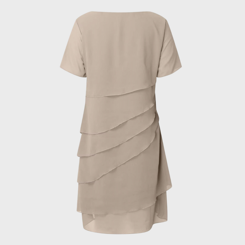 Wenke - Vestido de Gasa Plisado