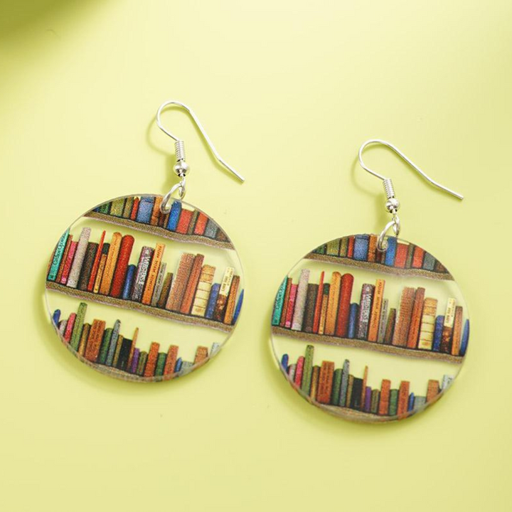 Kamia - Par de Pendientes para Amantes de Los Libros