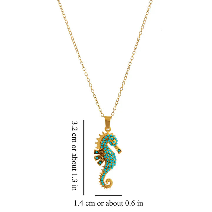 Inez - Collar Con Caballito De Mar