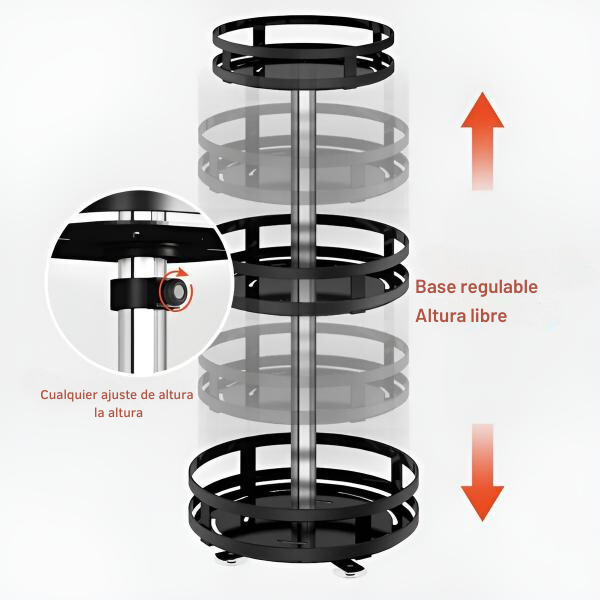 SpinEase - Organizador Giratorio 360° (3 Capas)