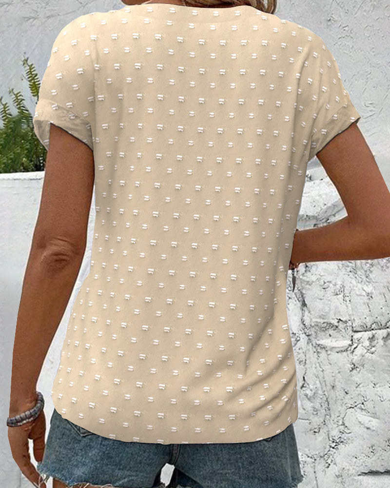 Nariya - Camisa de Cuello en V con Botones