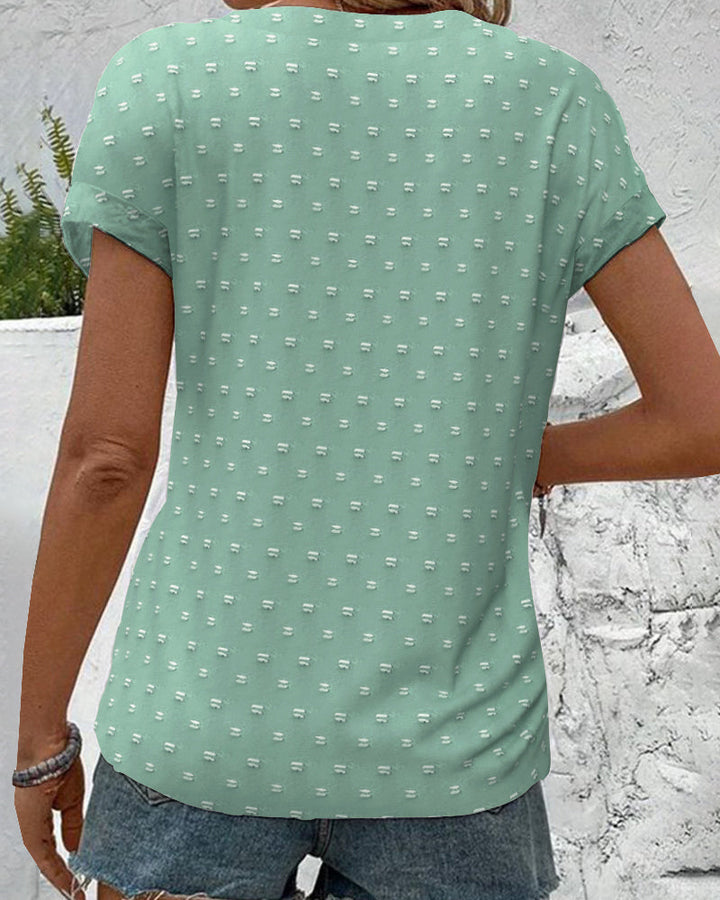 Nariya - Camisa de Cuello en V con Botones