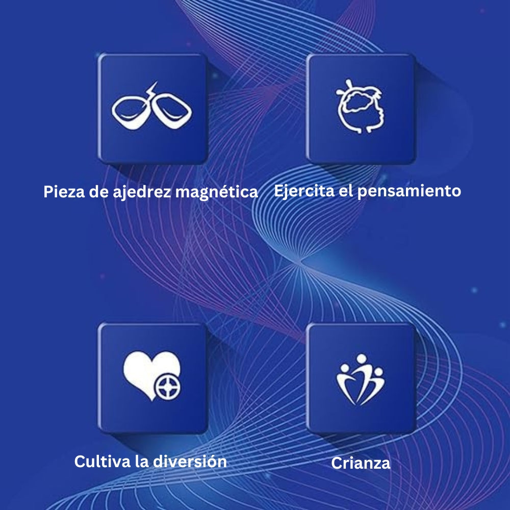 MagnoPlay - Juego De Mesa De Ajedrez Magnético Para Divertirse y Aprender